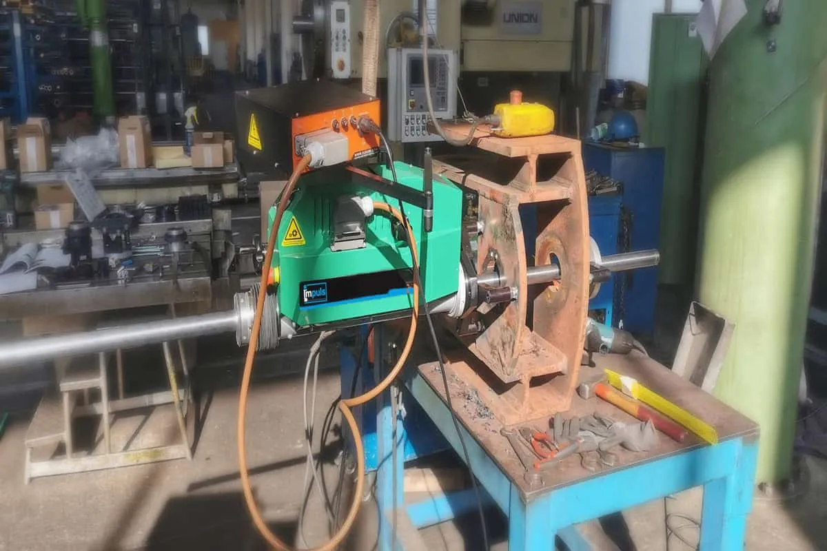 Mobiles Bohrwerk im Einsatz
